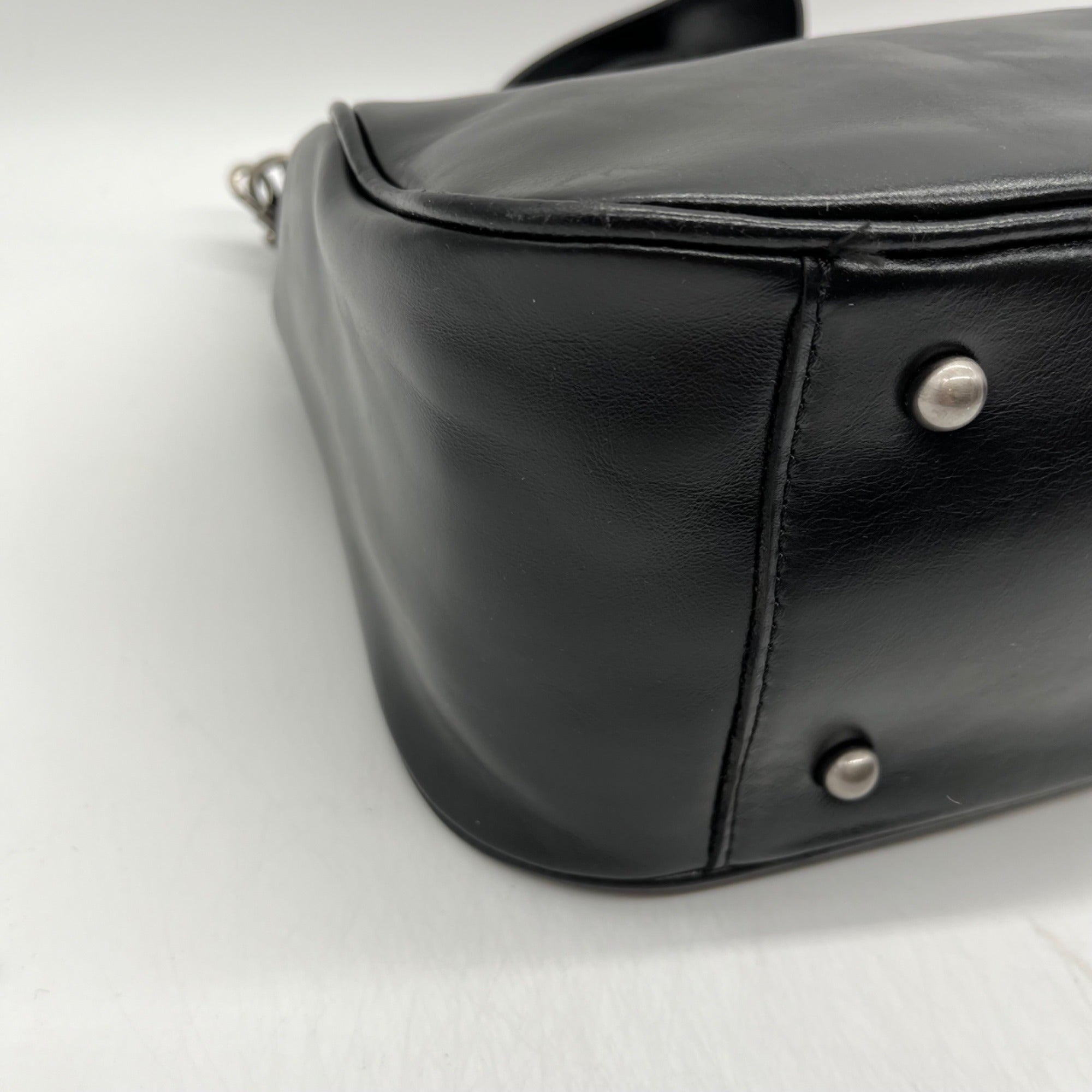 Patricia Nash Athani Black Large Leather Shoulder Bag
