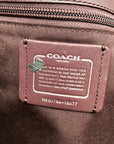 Coach Pink Glittery Polished Pebbled Leather Market Tote Bag And Wallet 12077
