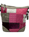 Coach Pink Soho Signature Canvas Patchwork Shoulder Bag F12863