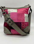 Coach Pink Soho Signature Canvas Patchwork Shoulder Bag F12863