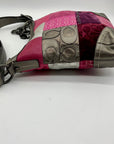Coach Pink Soho Signature Canvas Patchwork Shoulder Bag F12863