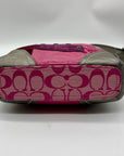 Coach Pink Soho Signature Canvas Patchwork Shoulder Bag F12863
