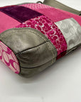 Coach Pink Soho Signature Canvas Patchwork Shoulder Bag F12863