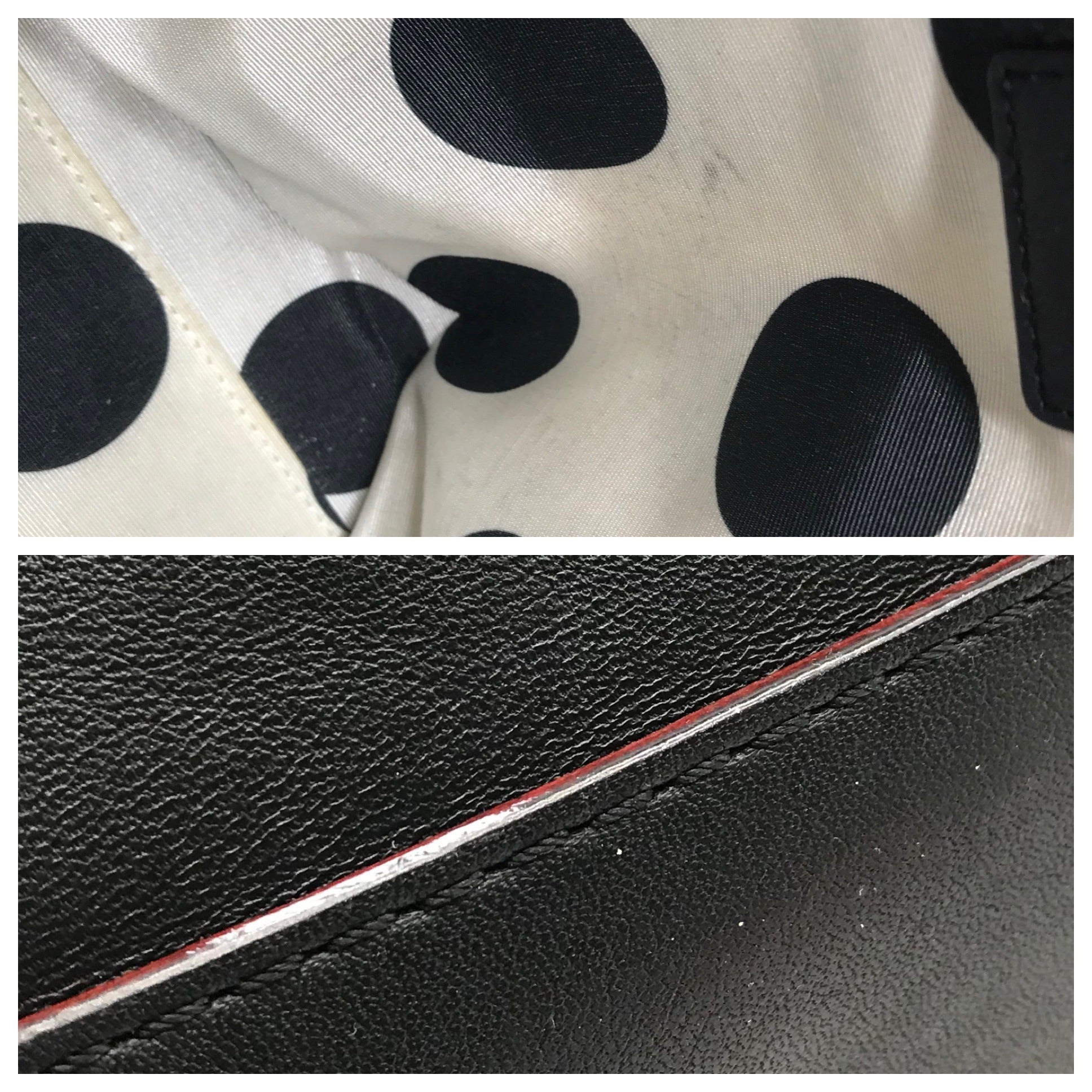 Kate Spade Black Leather Joison Delancy Street Noel Satchel Bag
