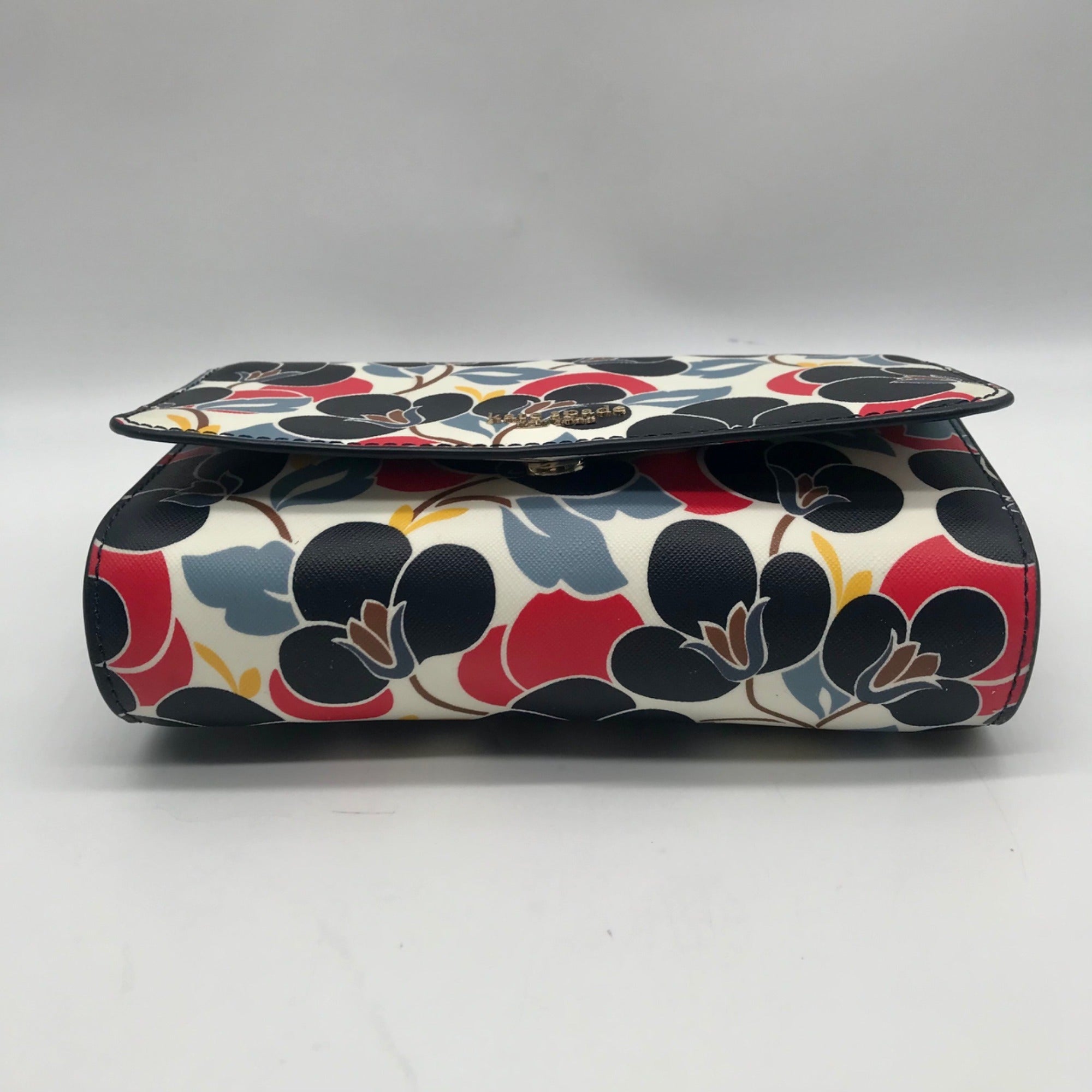 Kate Spade Multi-colored Floral Saffiano Leather Cameron Small Flap Crossbody Bag
