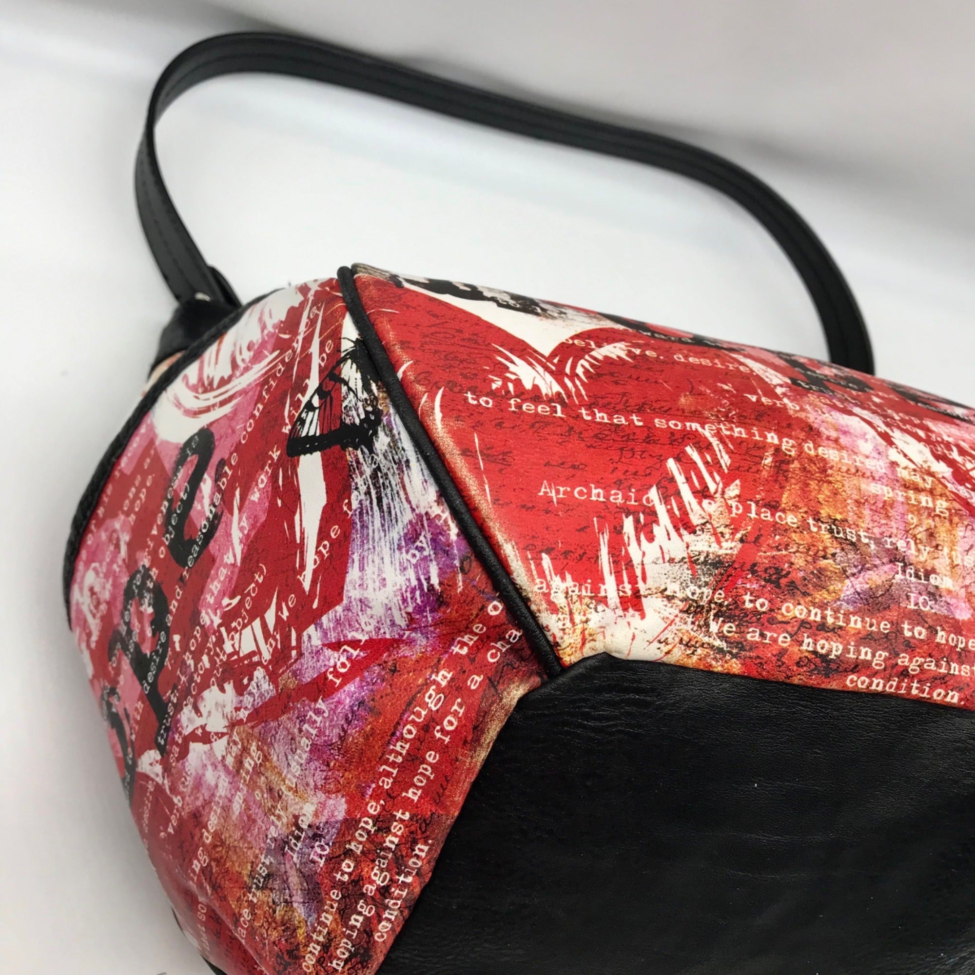 Miche Red Faux Leather Hope Prima Shoulder Bag