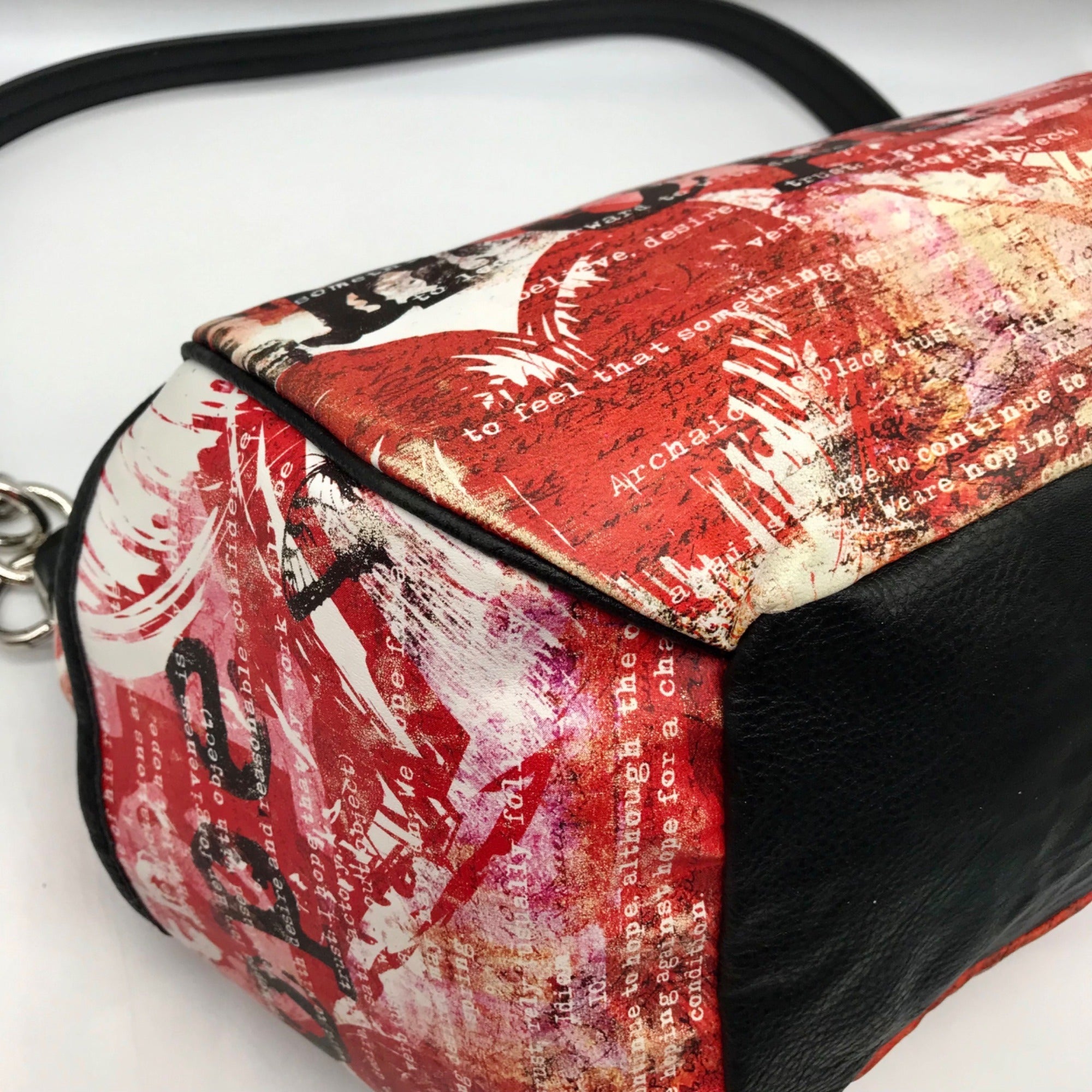Miche Red Faux Leather Hope Prima Shoulder Bag