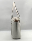 Michael Kors White Pebbled Leather Jest Set Large 2-in-1 Tote Bag and Mini Purse