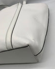 Michael Kors White Pebbled Leather Jest Set Large 2-in-1 Tote Bag and Mini Purse
