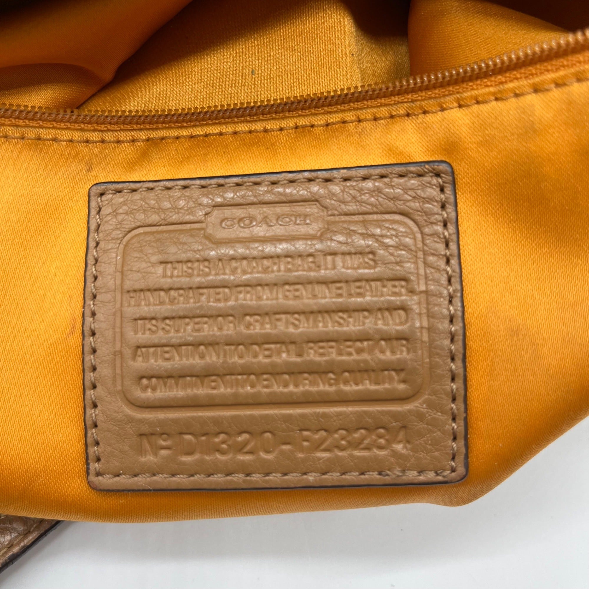 Coach Brown Leather Shoulder Bag F23284