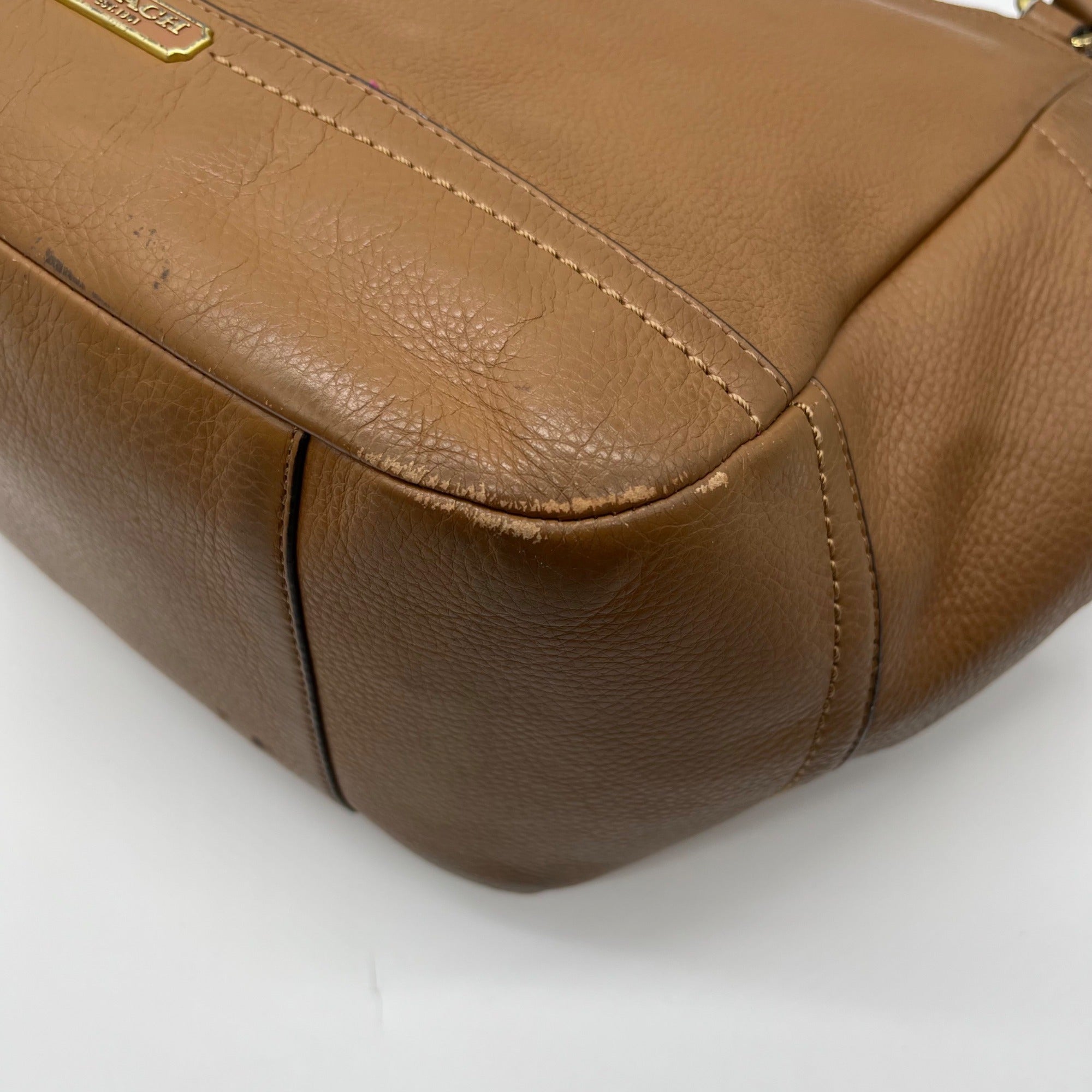 Coach Brown Leather Shoulder Bag F23284