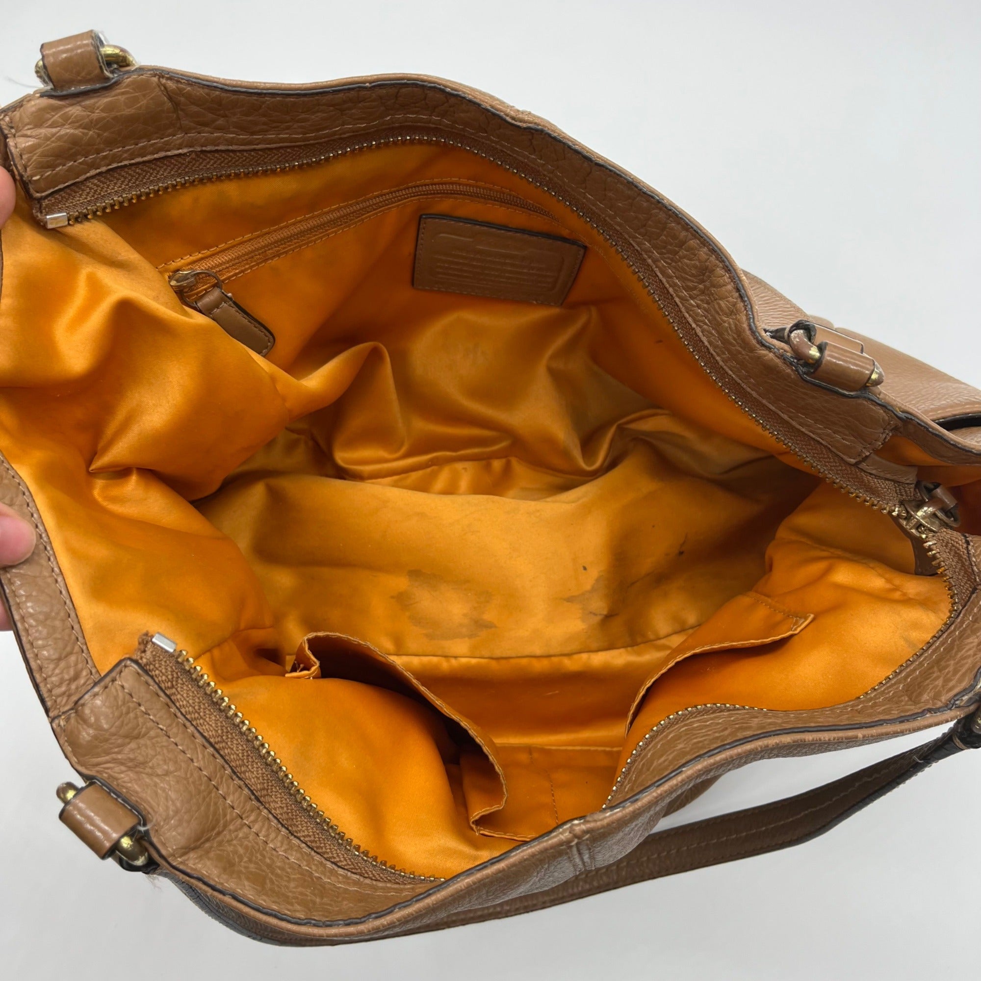 Coach Brown Leather Shoulder Bag F23284