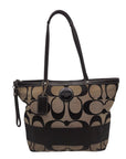 Coach Signature Black Canvas Tote Bag F15112