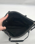 Coach Signature Black Canvas Tote Bag F15112