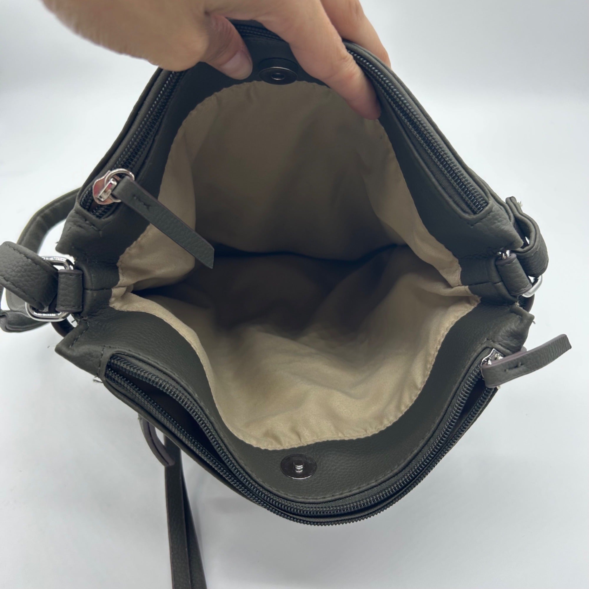 Rosetti Green Faux Leather Crossbody Bag