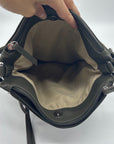 Rosetti Green Faux Leather Crossbody Bag