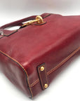 Dooney & Bourke Burgundy Leather Amelie Crossbody Tote