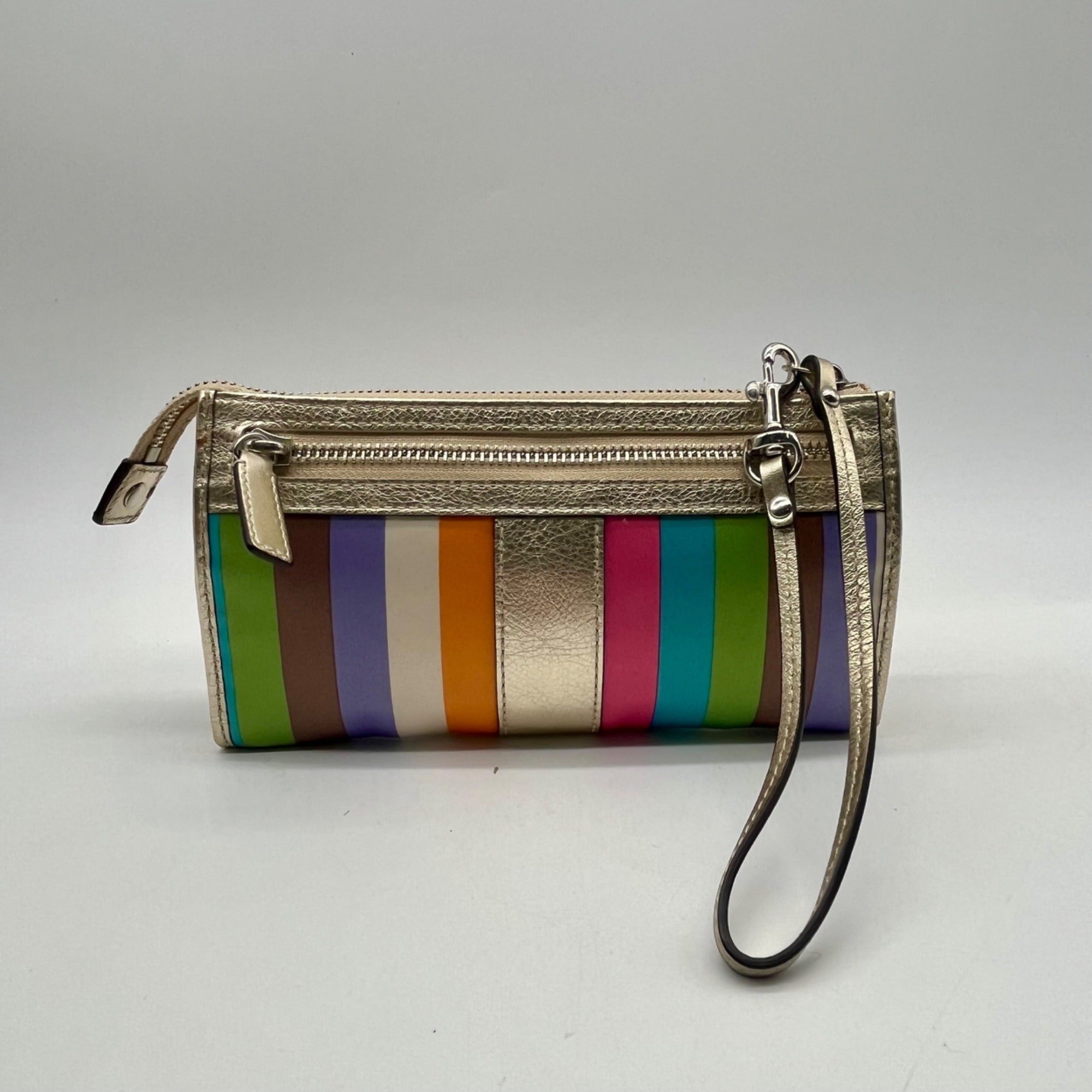 Coach Julia Legacy Stripe Wristlet