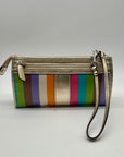 Coach Julia Legacy Stripe Wristlet