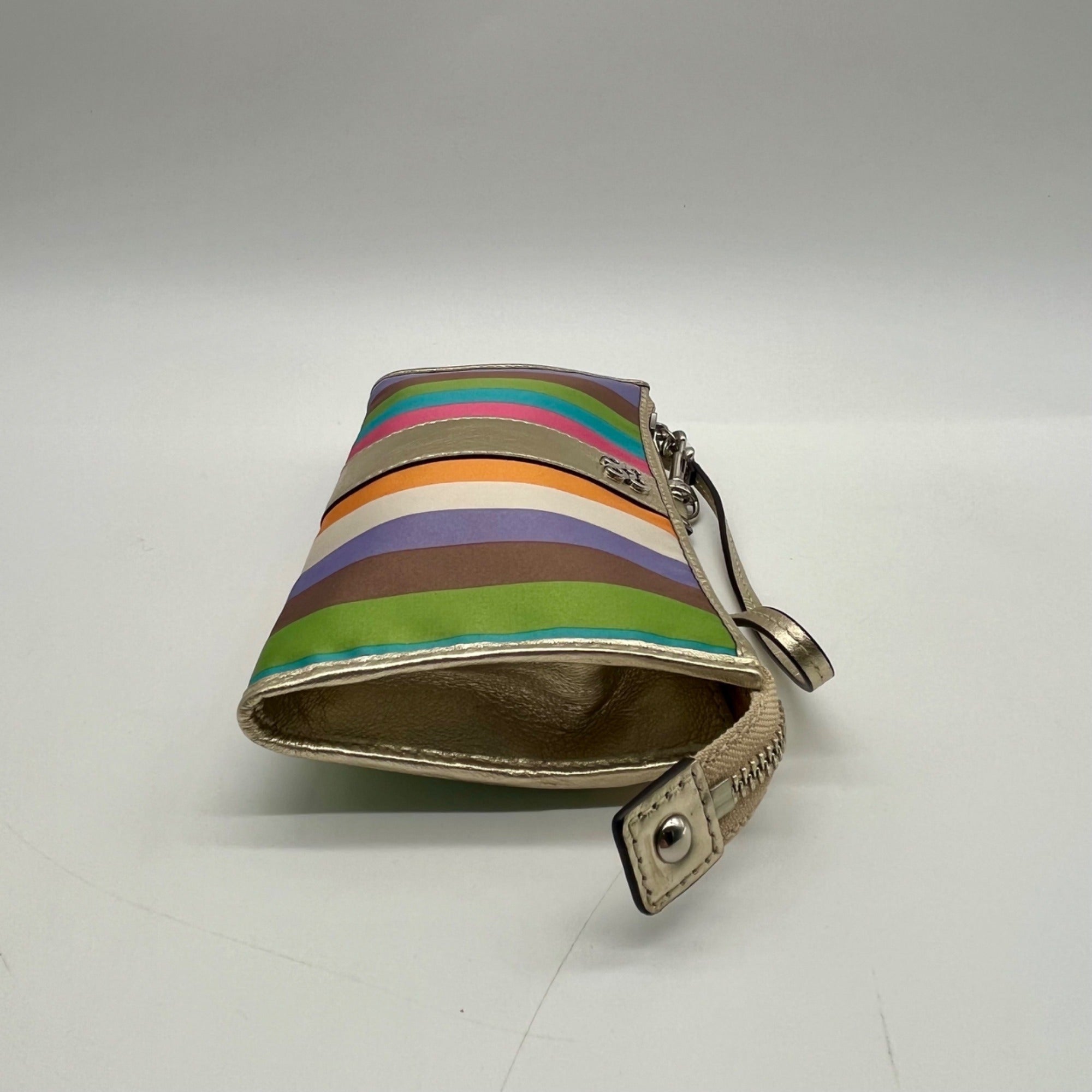 Coach Julia Legacy Stripe Wristlet