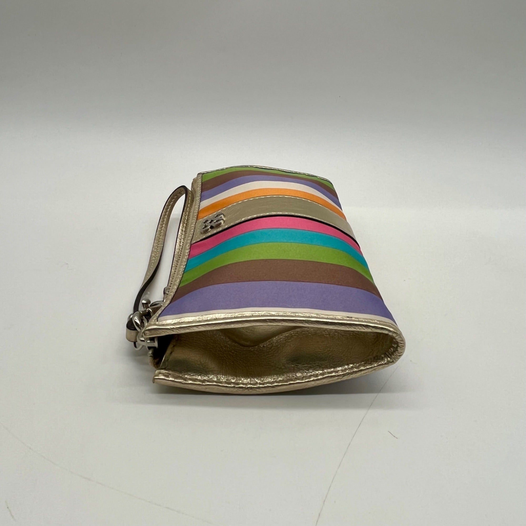 Coach Julia Legacy Stripe Wristlet