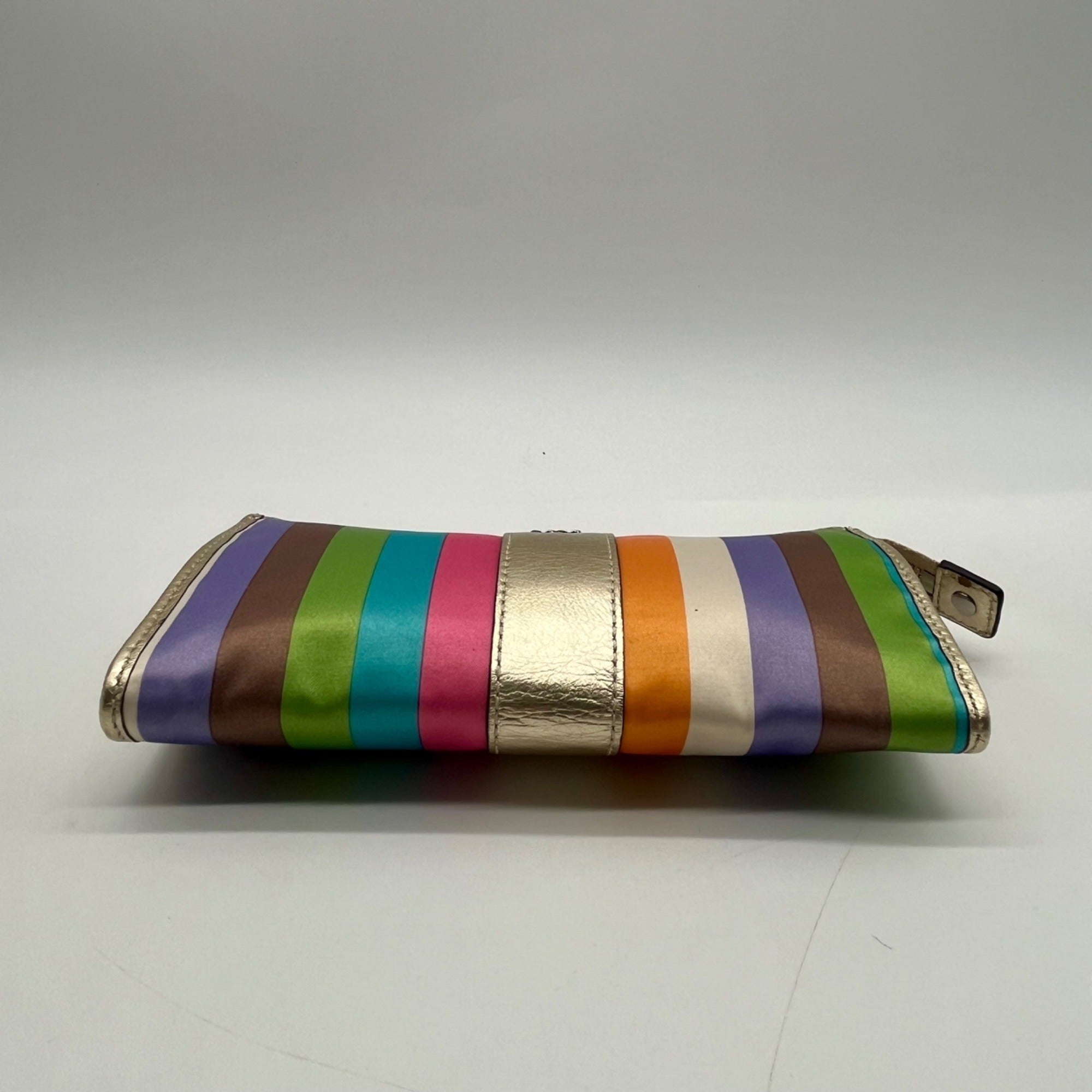 Coach Julia Legacy Stripe Wristlet
