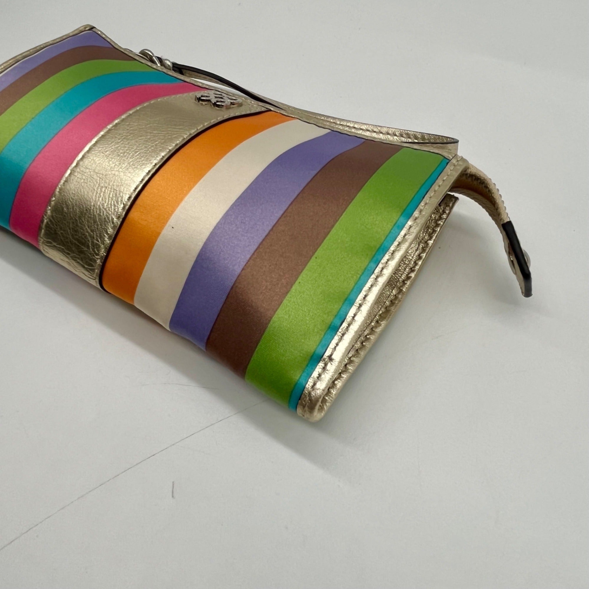 Coach Julia Legacy Stripe Wristlet