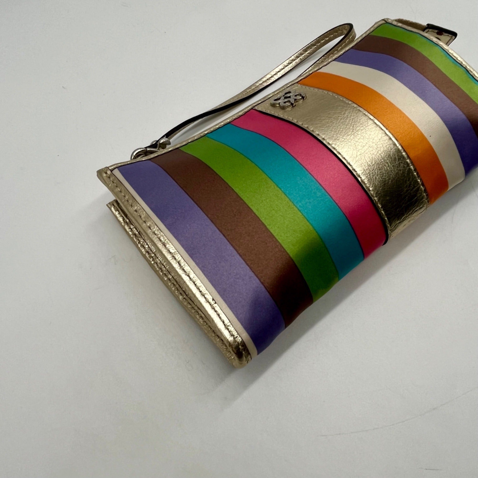 Coach Julia Legacy Stripe Wristlet