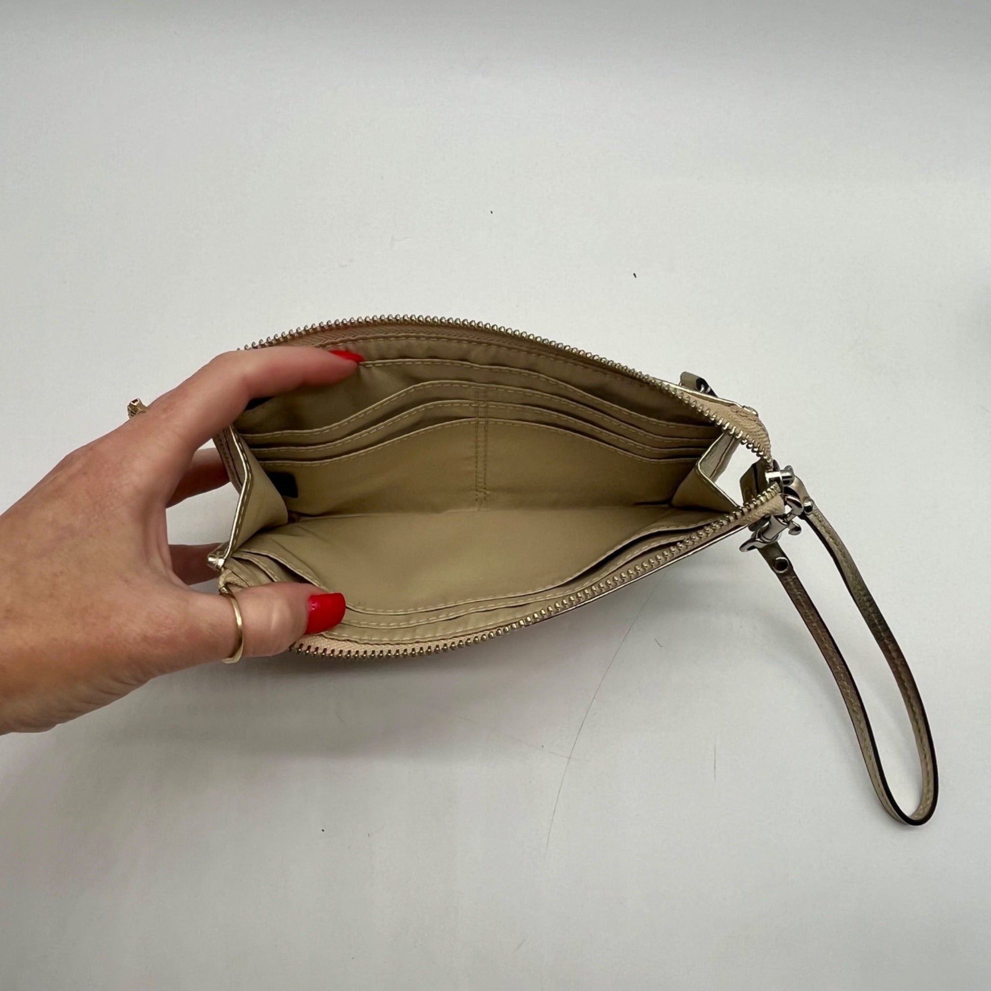 Coach Julia Legacy Stripe Wristlet