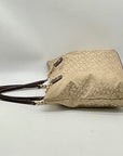 Tommy Hilfiger Tan Monogram Tote Bag