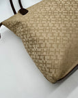 Tommy Hilfiger Tan Monogram Tote Bag