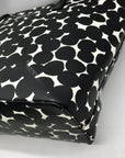 Kate Spade Black And White Leather Splodge Dot Margareta Shore Street Tote Bag