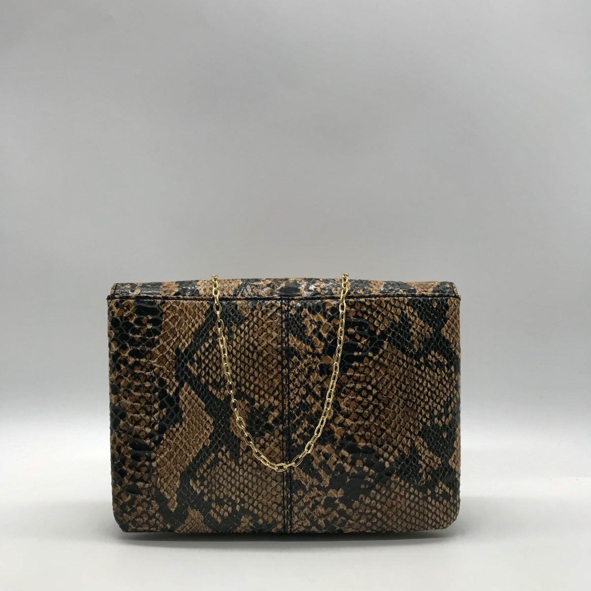Banana Republic Faux Snakeskin Envelope Shoulder Bag