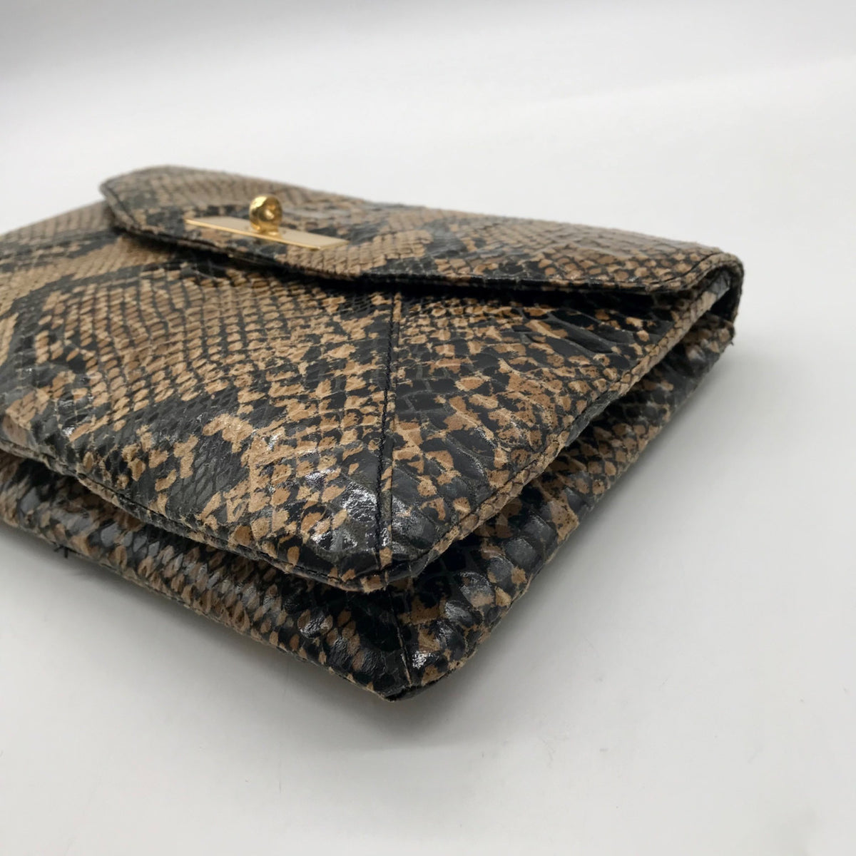 Banana Republic Faux Snakeskin Envelope Shoulder Bag