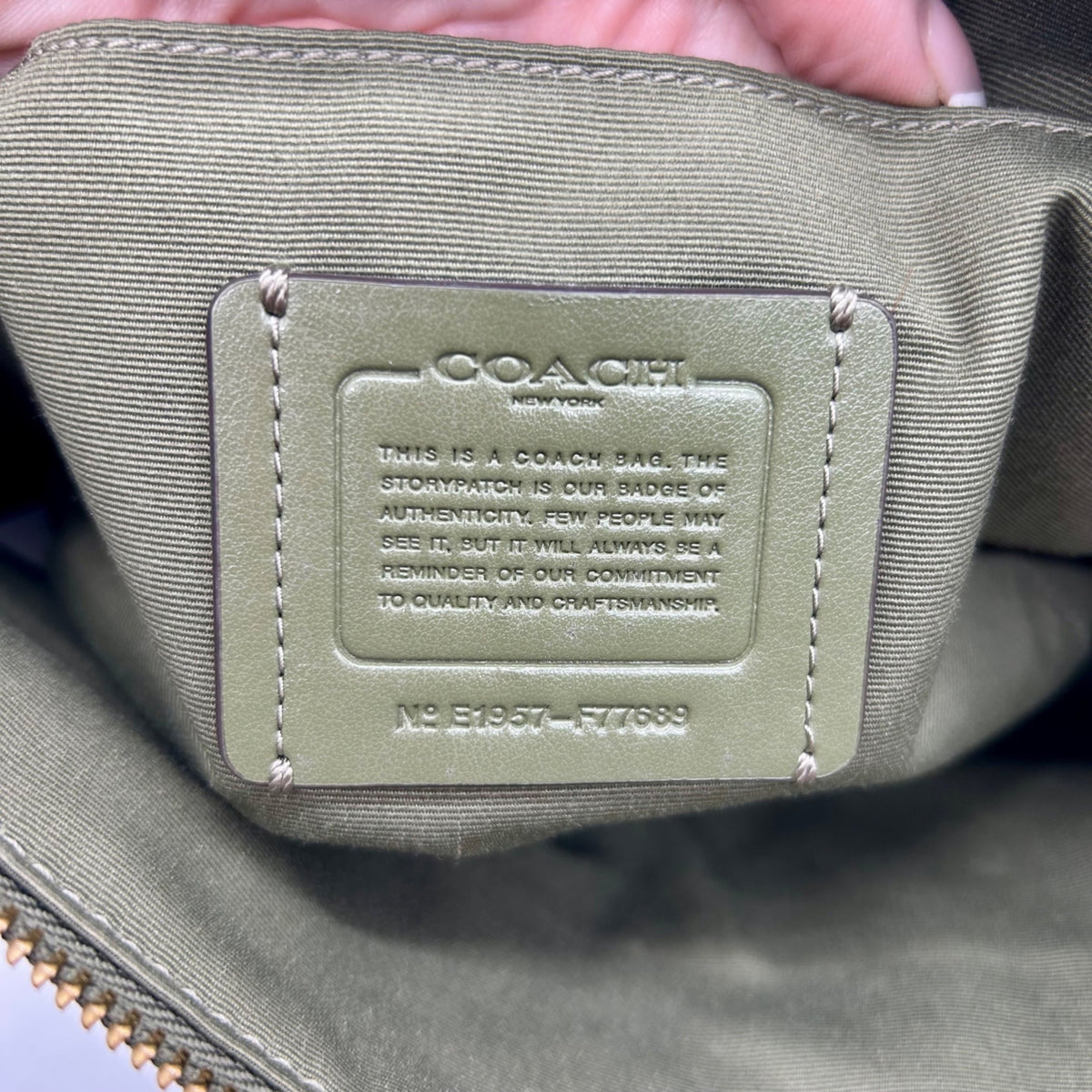 Coach Green May File Crossbody Bag F77689