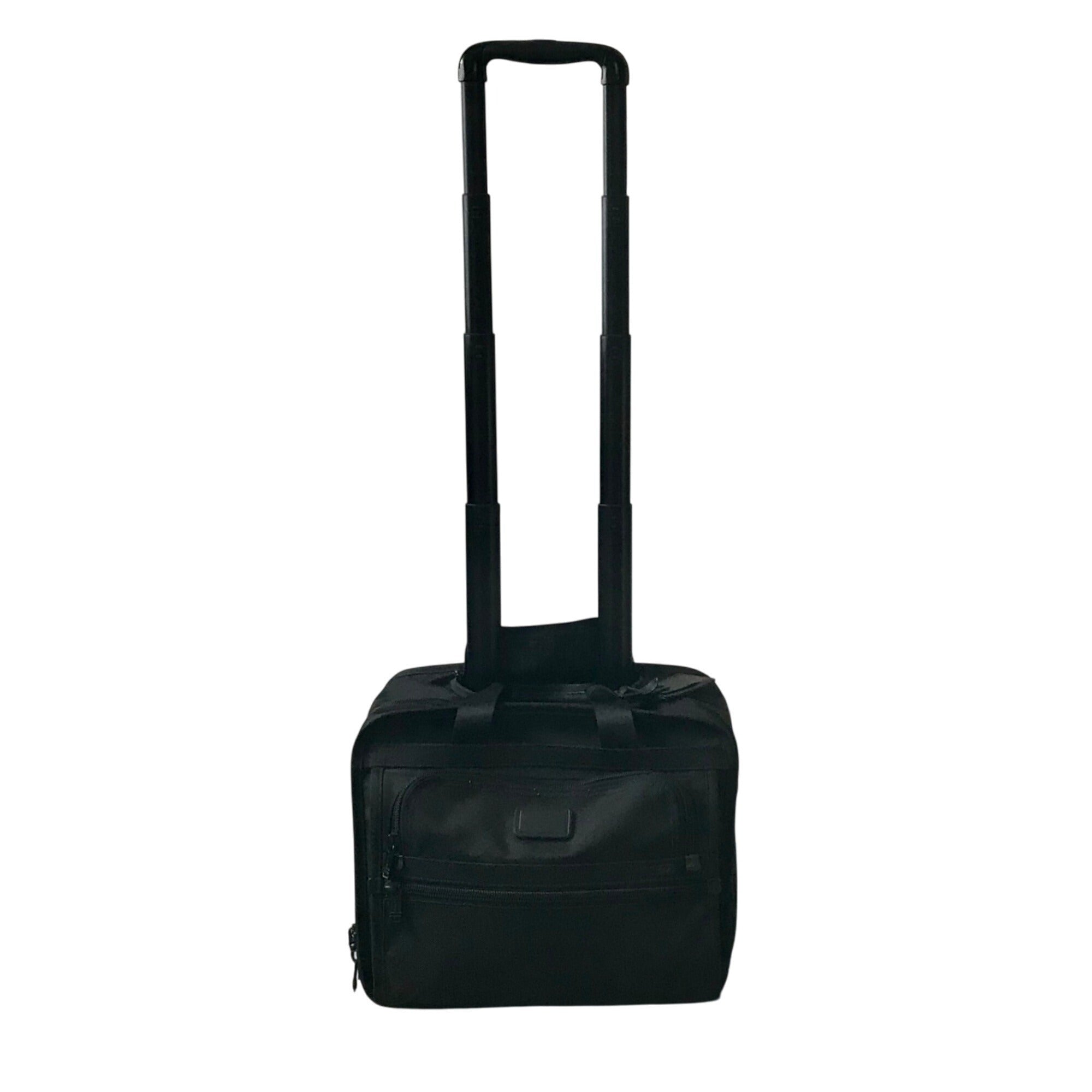 Tumi Black Ballistic Nylon 2-Wheeled Multi-Use Briefcase