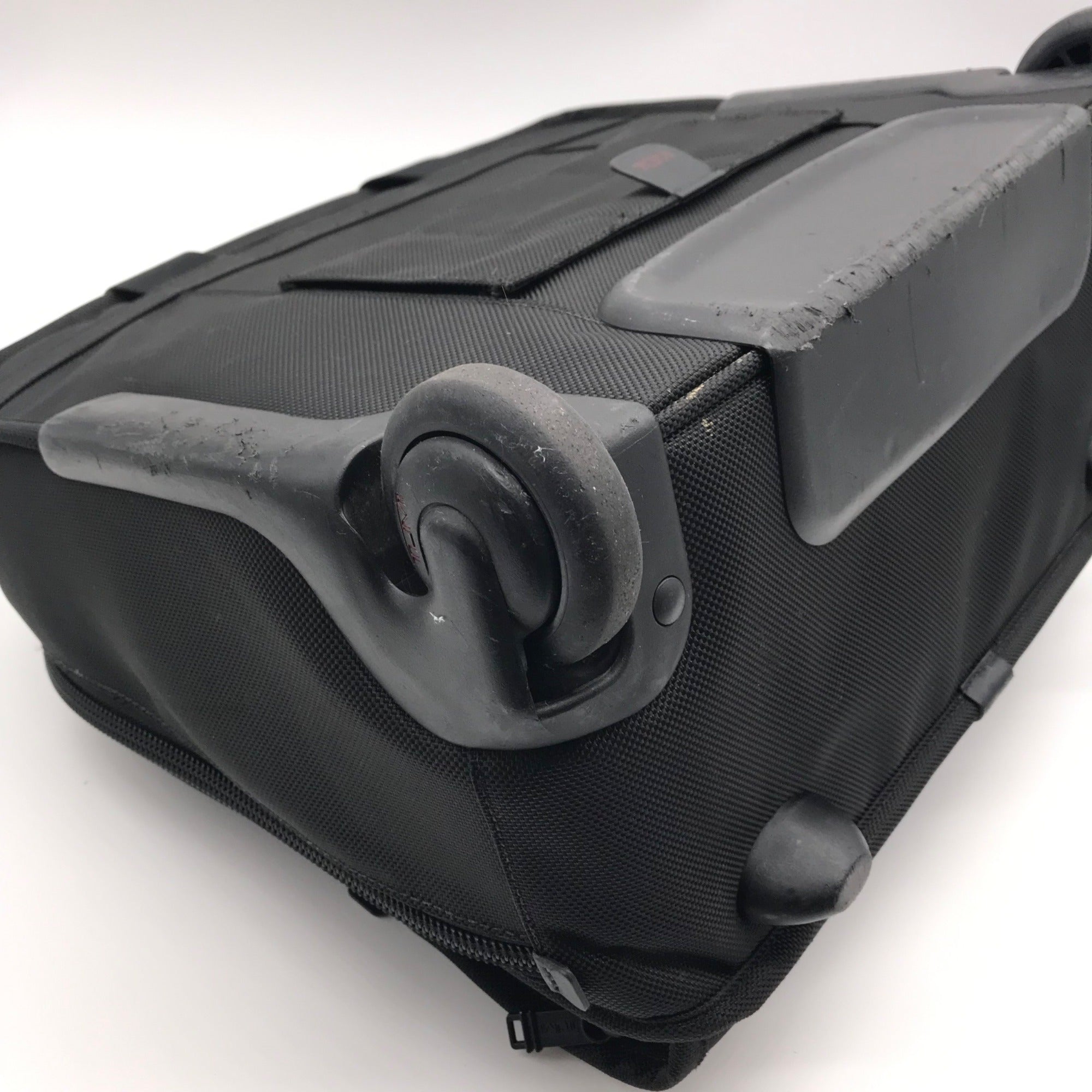 Tumi Black Ballistic Nylon 2-Wheeled Multi-Use Briefcase