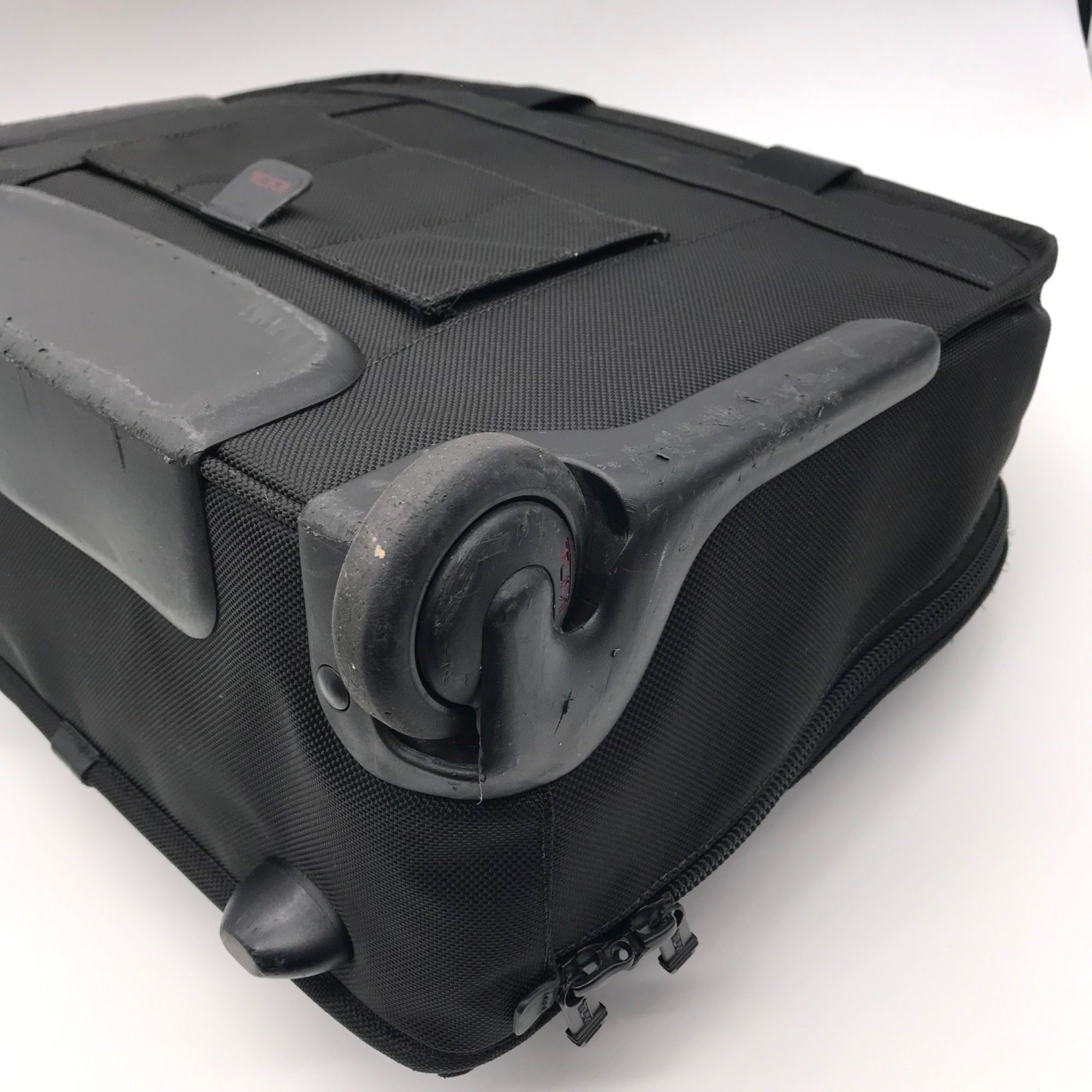 Tumi Black Ballistic Nylon 2-Wheeled Multi-Use Briefcase