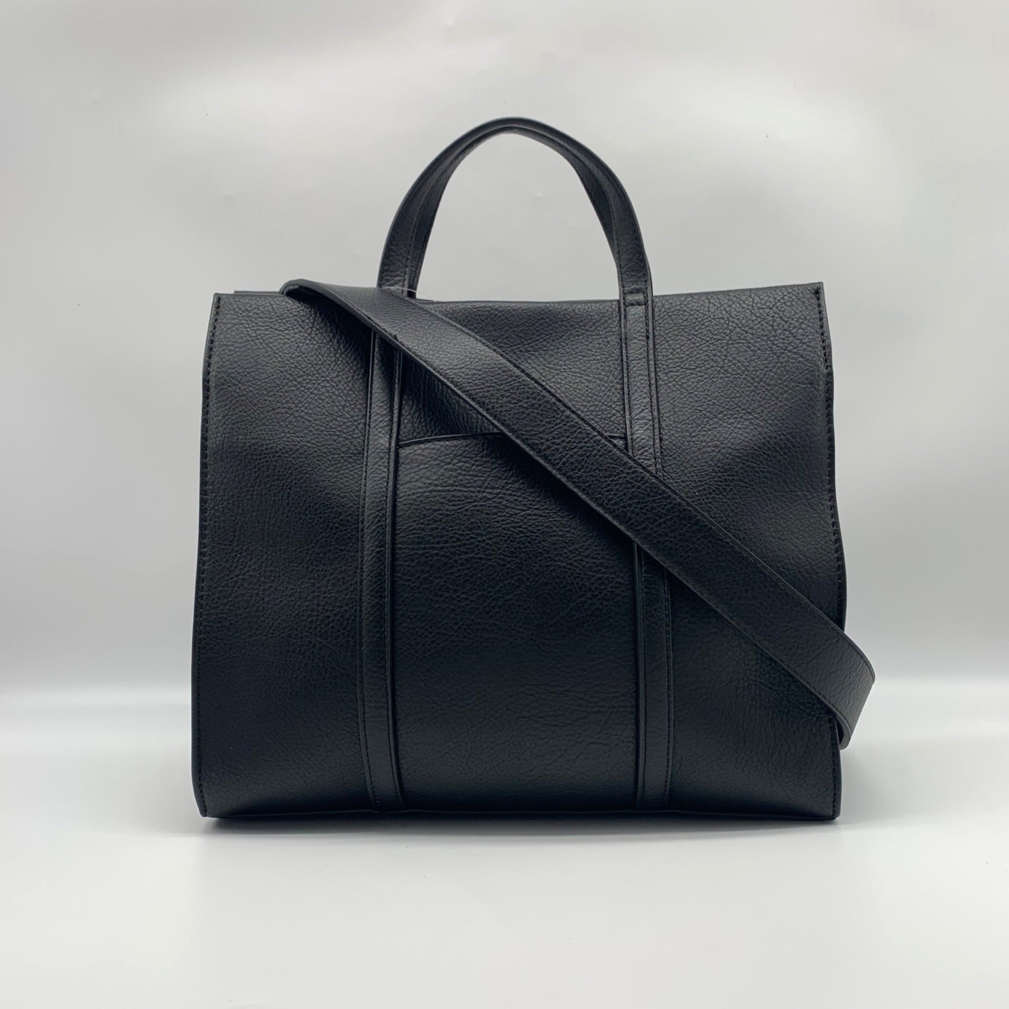 Style &amp; Co Black Medium Boxy Tote