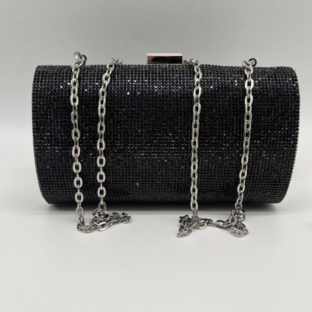 I.N.C. International Concepts Black Ranndi Microstone Mini Clutch Crossbody