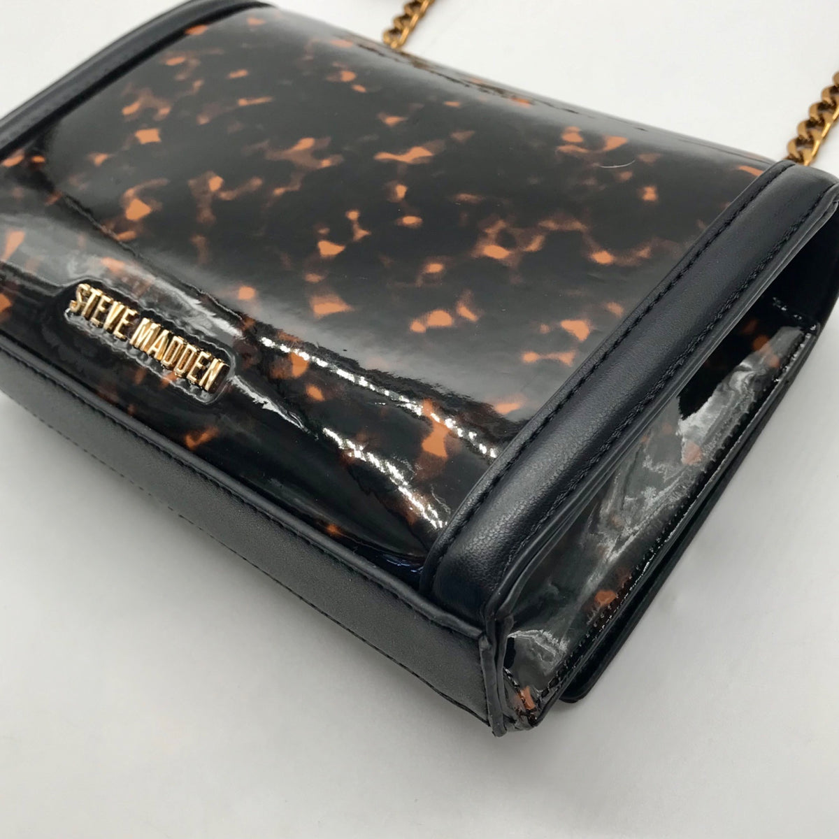 Steve Madden Tortoise Synthetic T-Flap Crossbody Bag