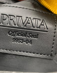 Privata Yellow Croc-Embossed Faux Leather Large Duffel Bag
