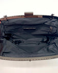 I.N.C. International Concepts Patsy Pewter Diamond Mesh Frame Clutch