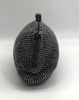 I.N.C. International Concepts Patsy Pewter Diamond Mesh Frame Clutch