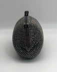 I.N.C. International Concepts Patsy Pewter Diamond Mesh Frame Clutch