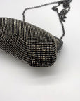 I.N.C. International Concepts Patsy Pewter Diamond Mesh Frame Clutch