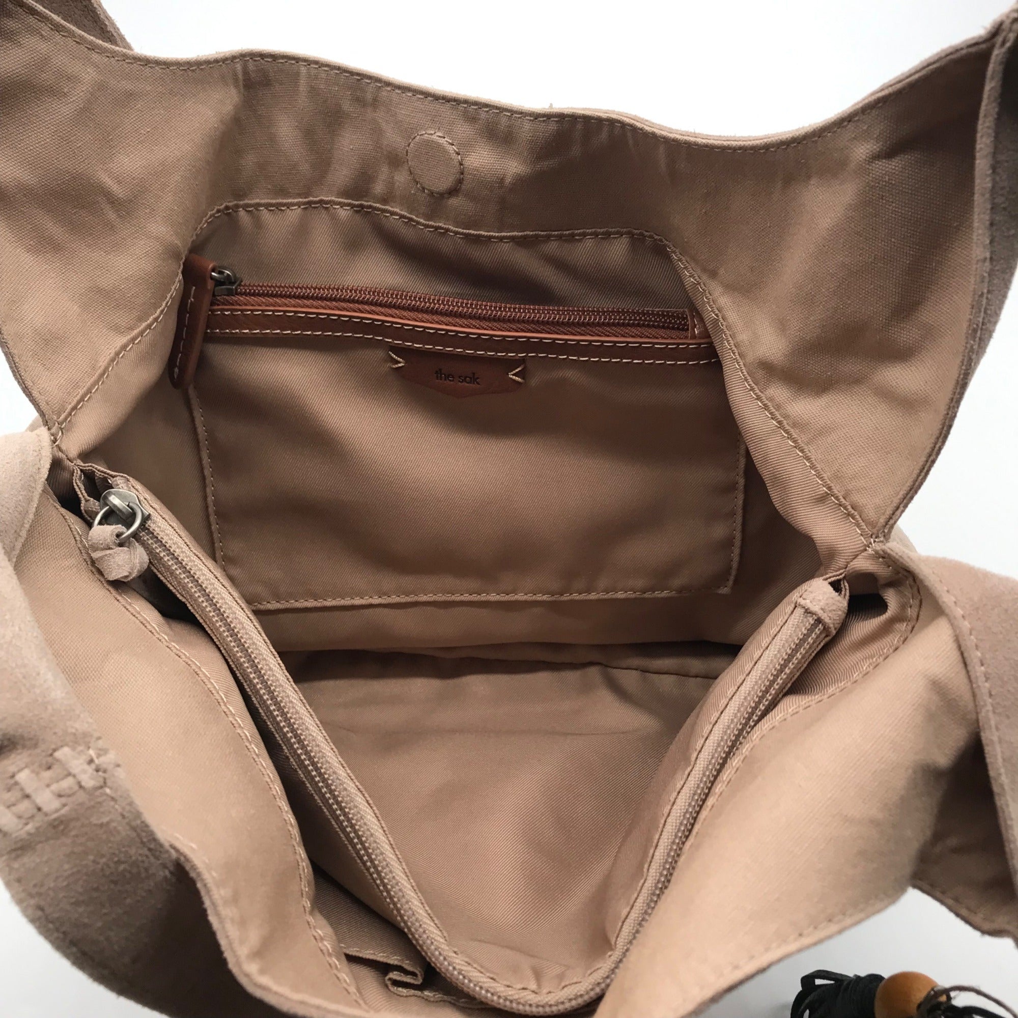 The Sak Sand Suede Huntley Hobo Bag