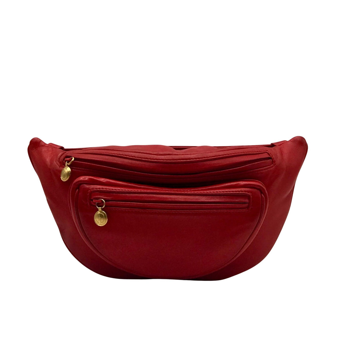 Gucci Red Smooth Leather Belt Bag
