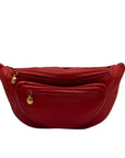 Gucci Red Smooth Leather Belt Bag