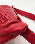 Gucci Red Smooth Leather Belt Bag